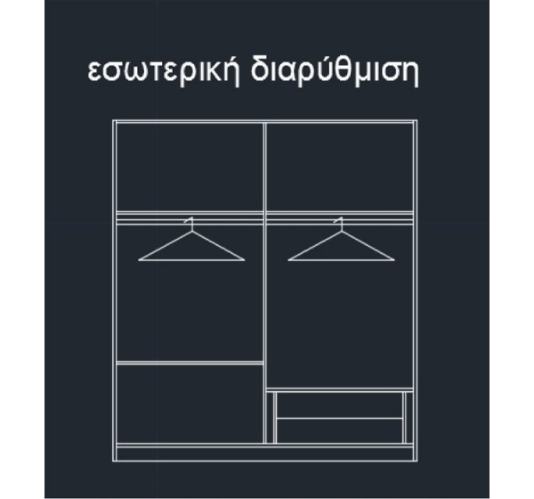 Ντουλάπα 4φυλλη Status