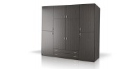 Ντουλάπα 4φυλλη 2 Εποχών με πατάρι 200cm Μ. x 60cm x 240cm Y.- ΚΩΔ.:10-06-4f-b