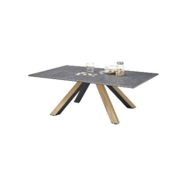 Τραπεζάκι κεραμικό ΜΙΑ γραφίτης 110x70x40cm