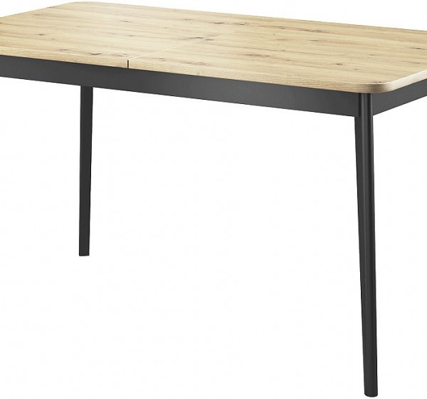 Τραπέζι επεκτεινόμενο Nordi Artisan+μαύρο 140-180x76x80