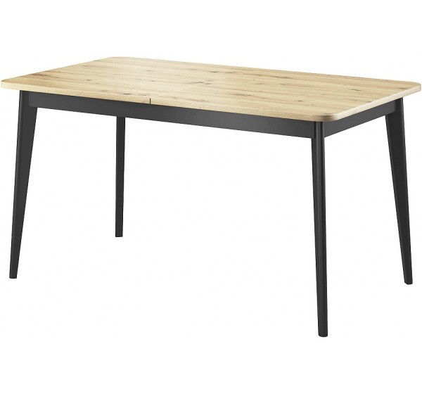 Τραπέζι επεκτεινόμενο Nordi Artisan+μαύρο 140-180x76x80