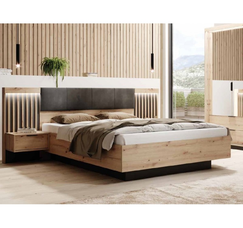 Σετ κρεβατοκάμαρας Tally με αποθηκευτικό χώρο για στρώμα 160×200 (3 τεμαχίων)