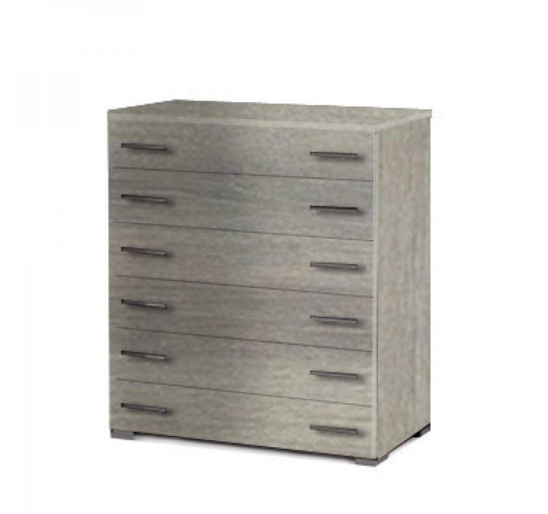 Συρταριέρα 6 συρτ. 90cm σταχτί