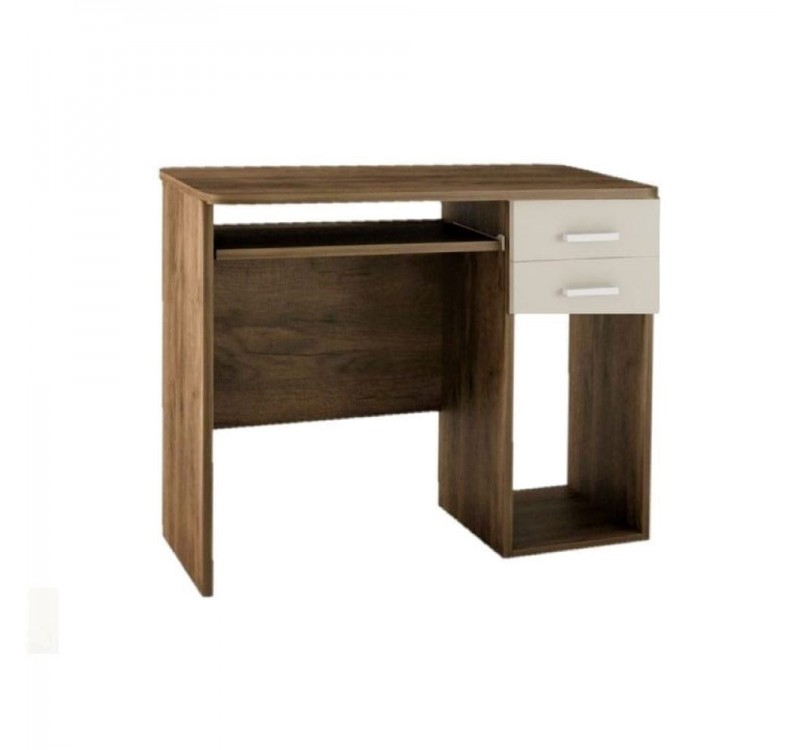 Γραφείο παιδικό με 2 συρτάρια καρυδί – εκρού