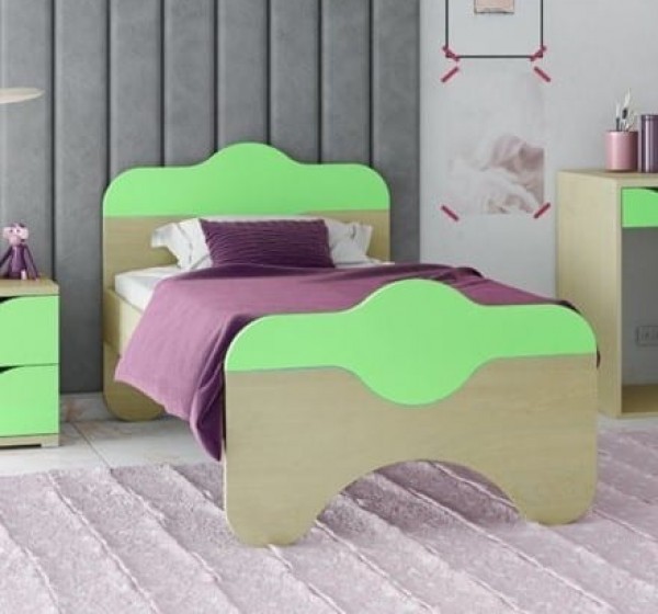 Κρεβάτι παιδικό Παζ Δρυς-λαχανί