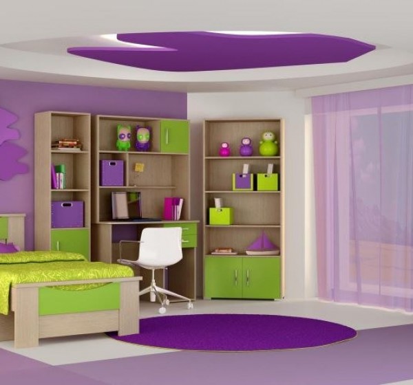 Σετ παιδικό δωμάτιο Χαμόγελο δρυς-λαχανί