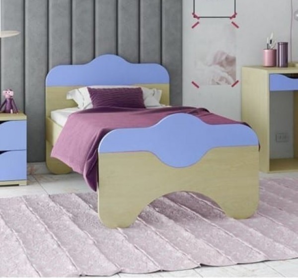 Κρεβάτι παιδικό Παζ Δρυς-σιέλ