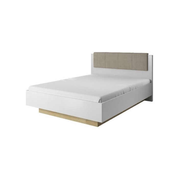 Κρεβάτι διπλό Arco Λευκό με αποθηκευτικό χώρο για στρώμα 160x200cm