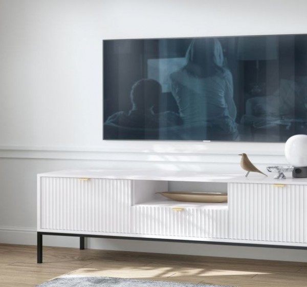Έπιπλο τηλεόρασης Nova Λευκό 154x39x56cm