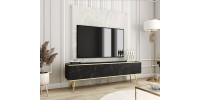 Έπιπλο τηλεόρασης ORO Μάρμαρο+χρυσό 175x53x32cm