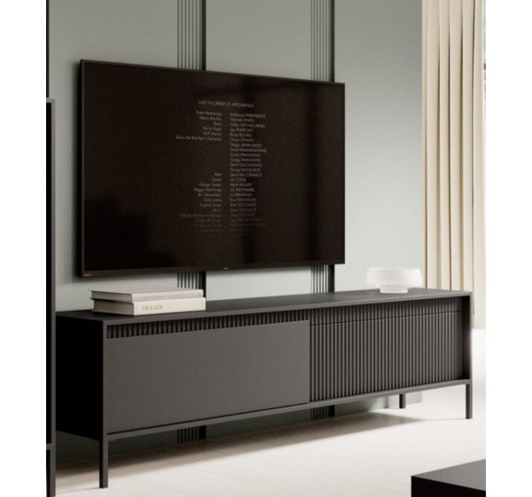 Έπιπλο τηλεόρασης Senso Ανθρακί 187x54x40cm
