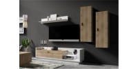 Σύνθεση Talina Λευκό+Kingstone Oak 270x175x48cm