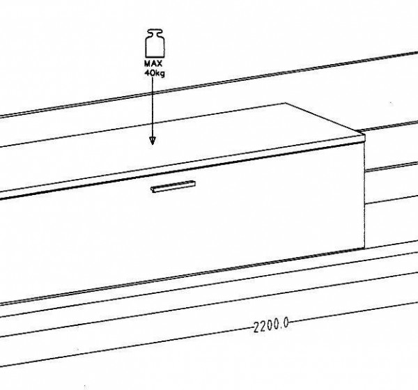 Σύνθεση Talina Λευκό+Kingstone Oak 270x175x48cm