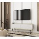 Έπιπλο τηλεόρασης ORO Λευκό+μαύρο 135x53x32cm