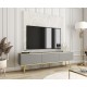Έπιπλο τηλεόρασης ORO_MDF Γκρι+Χρυσό 175x53x32cm