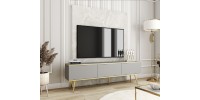Έπιπλο τηλεόρασης ORO γκρι+Χρυσό 175x53x32cm