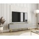 Έπιπλο τηλεόρασης ORO γκρι+Χρυσό 175x53x32cm