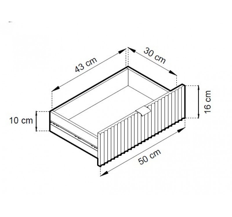 Μπουφές Nova Γκρι+Χρυσό 104x39x83cm
