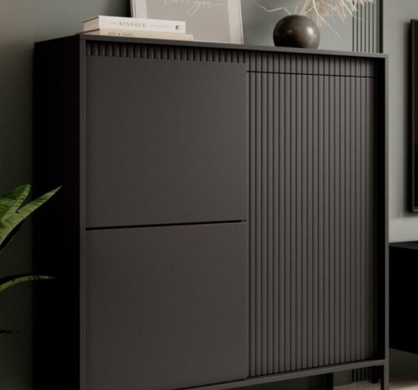 Μπουφές Senso Ανθρακί 104x124x40cm