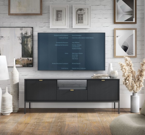 Έπιπλο τηλεόρασης Nova Ανθρακί 154x39x56cm