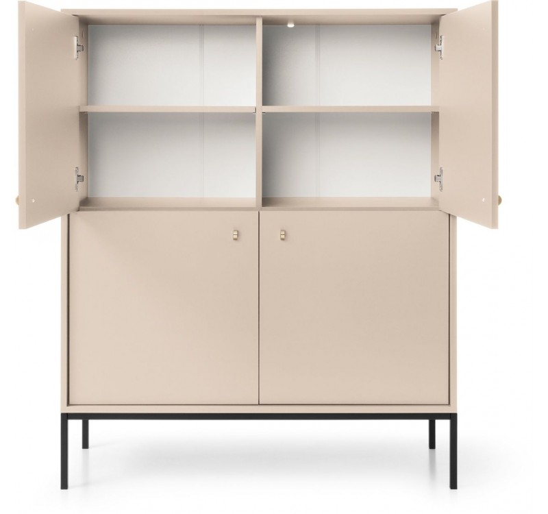 Μπουφές Mono χρώμα Μπεζ 103,5x125,5x39cm