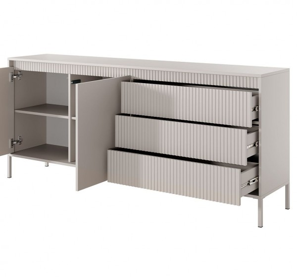 Μπουφές με συρτάρια Senso μπεζ 187x81x40cm