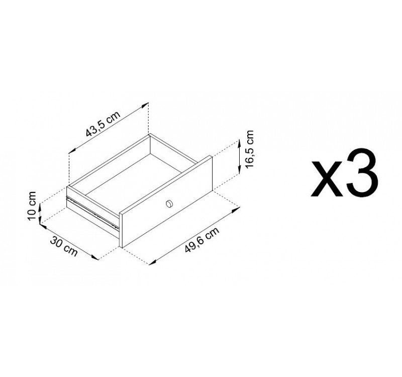 Μπουφές Mono χρώμα μπλε+χρυσό 153,4x83,2x39cm