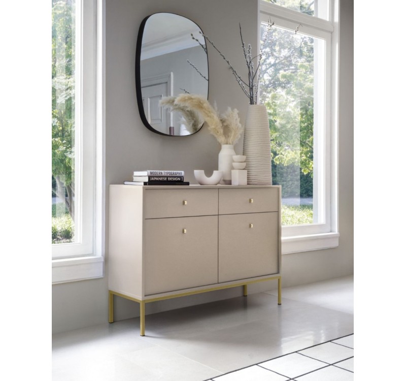 Μπουφές Mono χρώμα Μπεζ+Χρυσό 103x83x39cm