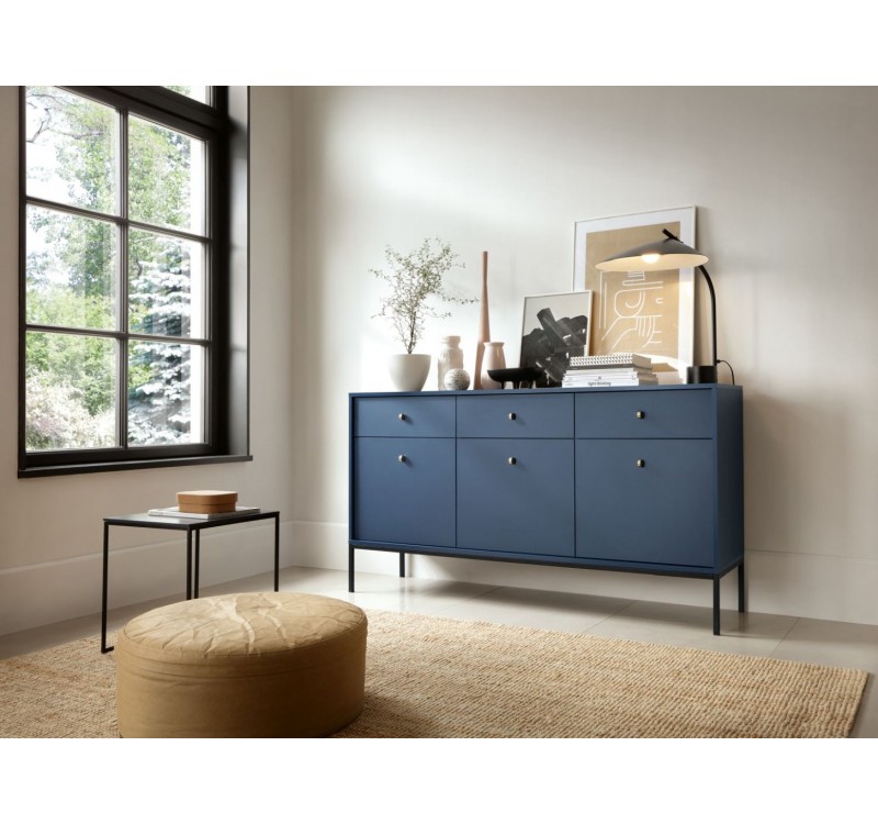 Μπουφές Mono χρώμα μπλε 153,4x83,2x39cm