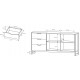 Μπουφές Arden: Sand gragne+matera 161x78.6x39.6cm