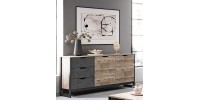 Μπουφές Arden: Sand gragne+matera 161x78.6x39.6cm