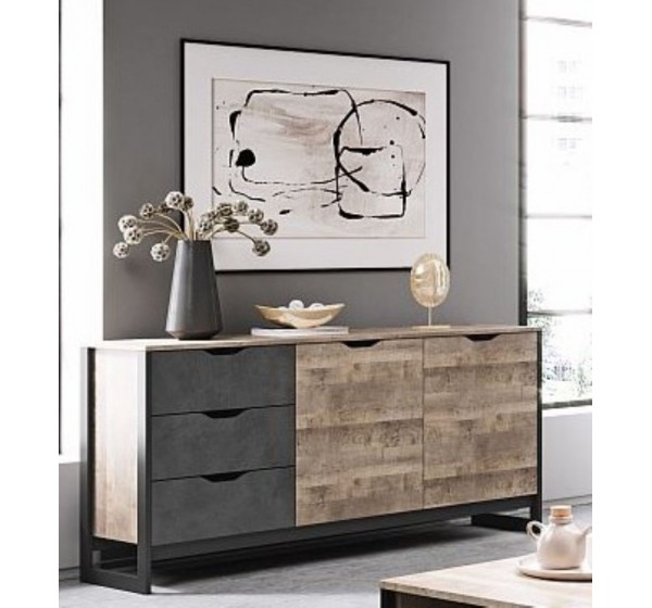 Μπουφές Arden: Sand gragne+matera 161x78.6x39.6cm