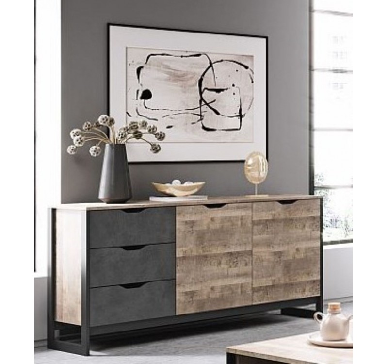 Μπουφές Arden: Sand gragne+matera 161x78.6x39.6cm