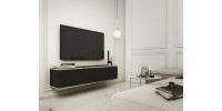 Κρεμαστό έπιπλο τηλεόρασης ORO ανθρακί 135x30x32cm