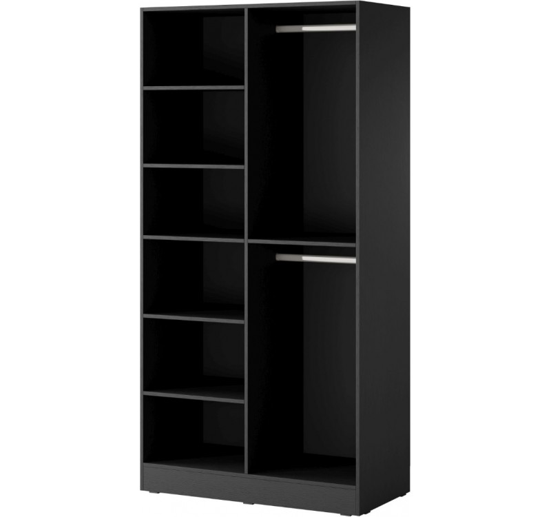 Ντουλάπα Sandbox Εξάφυλλη Flutes Γκρι 303x200x51cm