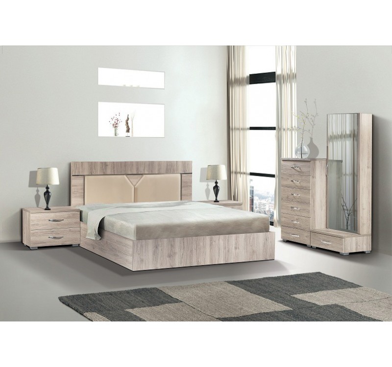 Σετ Κρεβατοκάμαρας 2 Δέρματα