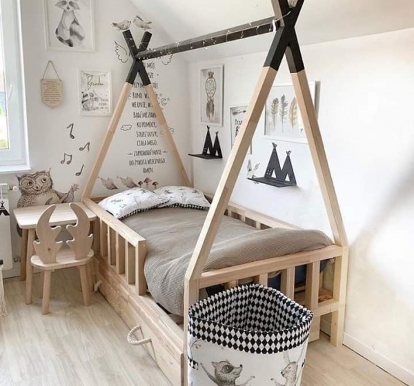 Κρεβάτι ινδιάνικη σκηνή