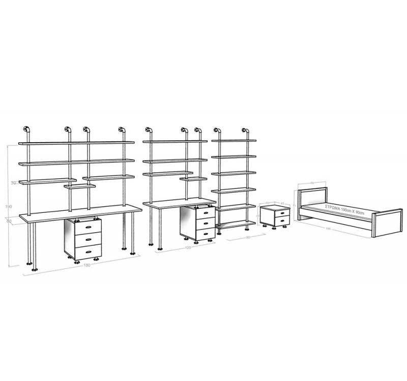 Παιδικό δωμάτιο Εφηβικό 2
