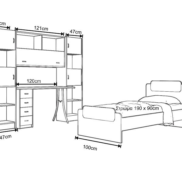 Παιδικό δωμάτιο Σκιάθος 1