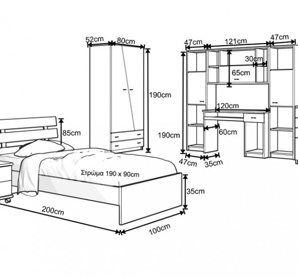 Παιδικό δωμάτιο Ύδρα 1