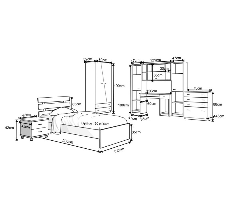 Παιδικό δωμάτιο Ύδρα 1