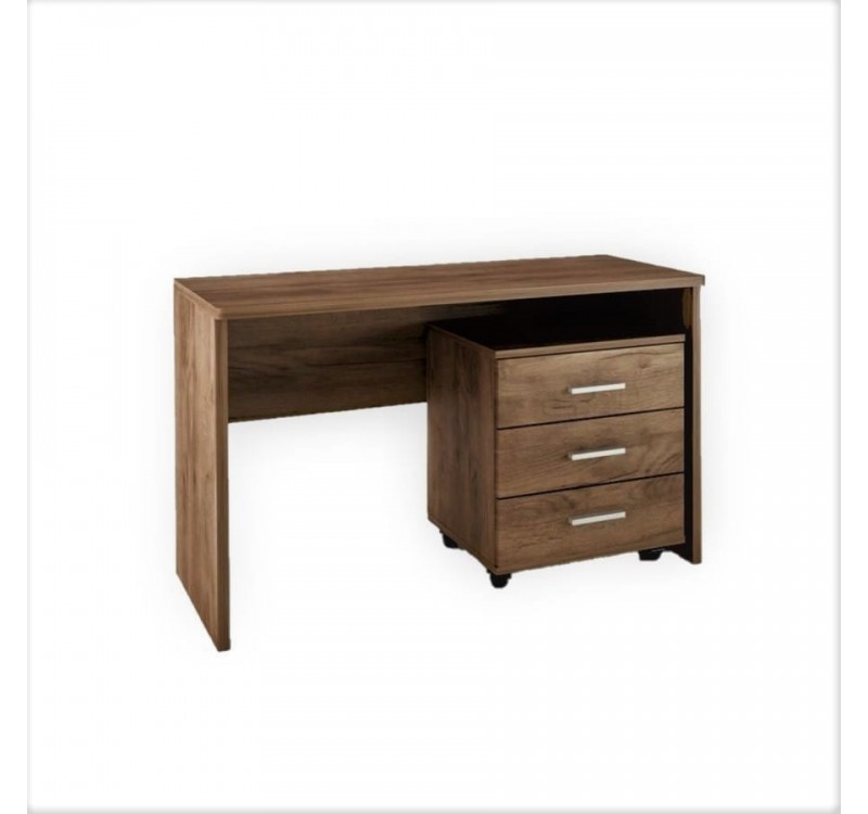 Γραφείο με τροχήλατη συρταριέρα