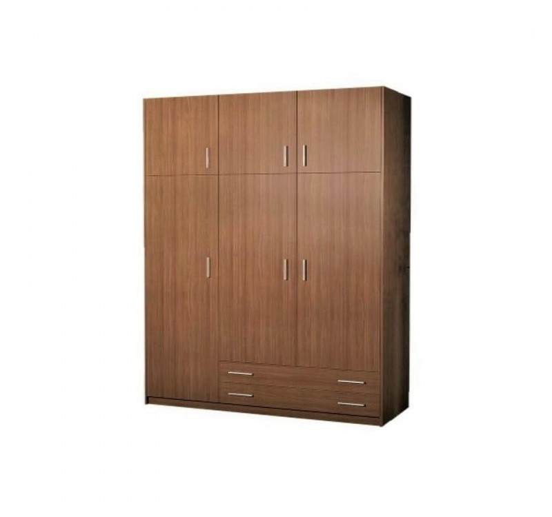 Παιδική ντουλάπα τρίφυλλη με πατάρι