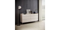 Συρταριέρα Level Μπεζ με 6 Συρτάρια 153x82x38cm