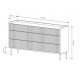 Συρταριέρα Level Μπεζ με 6 Συρτάρια 153x82x38cm