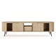 Έπιπλο τηλεόρασης Lovi με συρτάρι φυσικό cremona 196x51x40cm
