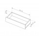 Έπιπλο τηλεόρασης Lovi με συρτάρι φυσικό cremona 196x51x40cm
