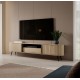 Έπιπλο τηλεόρασης Lovi με συρτάρι φυσικό cremona 196x51x40cm