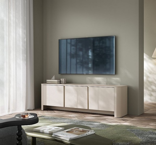 Έπιπλο τηλεόρασης Bari Λευκό Kazmir 168x52x39cm