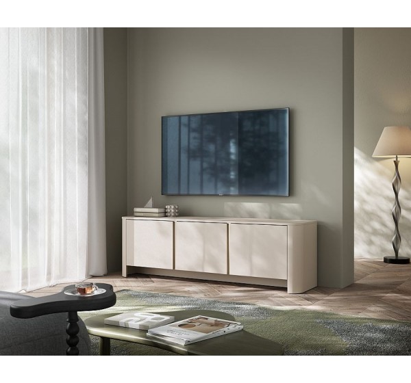 Έπιπλο τηλεόρασης Bari Λευκό Kazmir 168x52x39cm